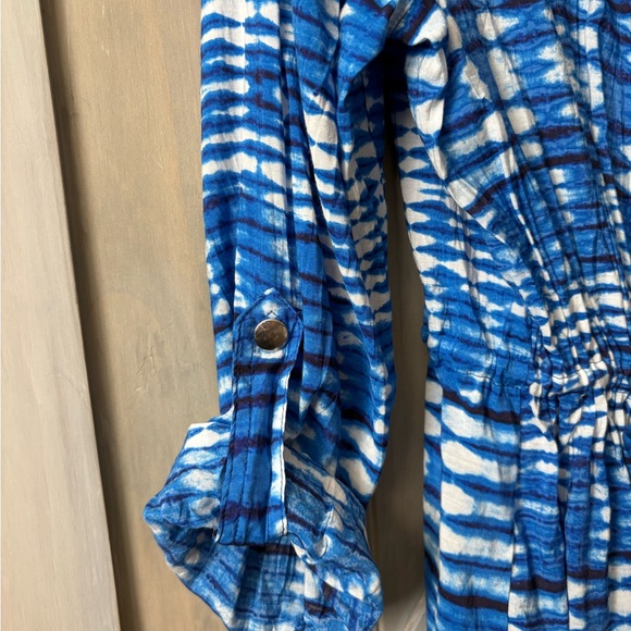 Ruby Rd Royal and White Zip-Up Jacket - Picture 4 of 7